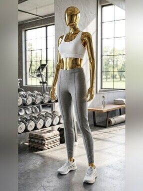 Grey Ponte Seam-Front Leggings 🩶